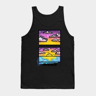 evening ocean Tank Top